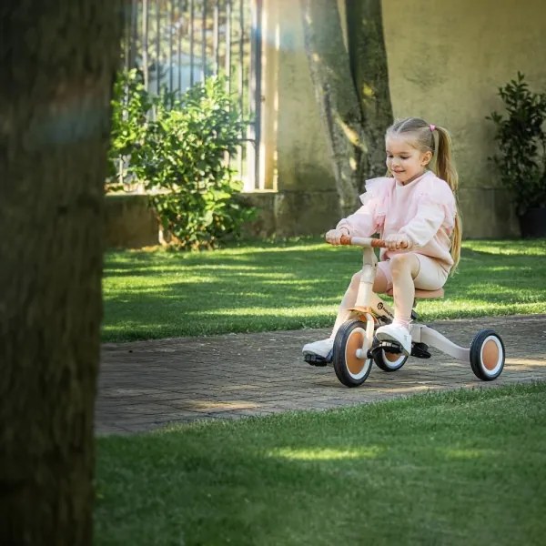 Tricicletă pentru copii PETITE&MARS 5 în 1 TURBO bej