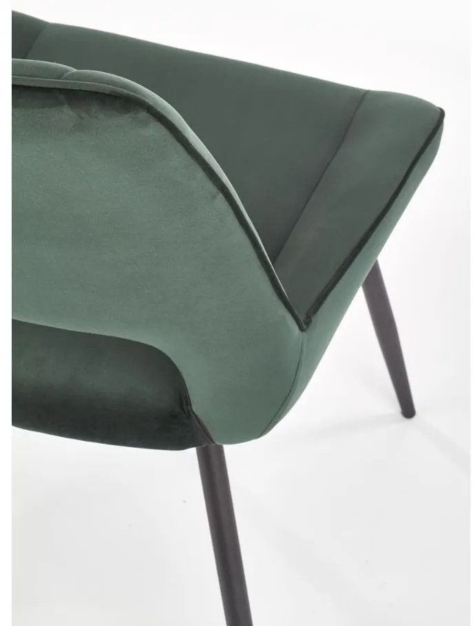 Scaun de bucaterie Thesia, verde/negru