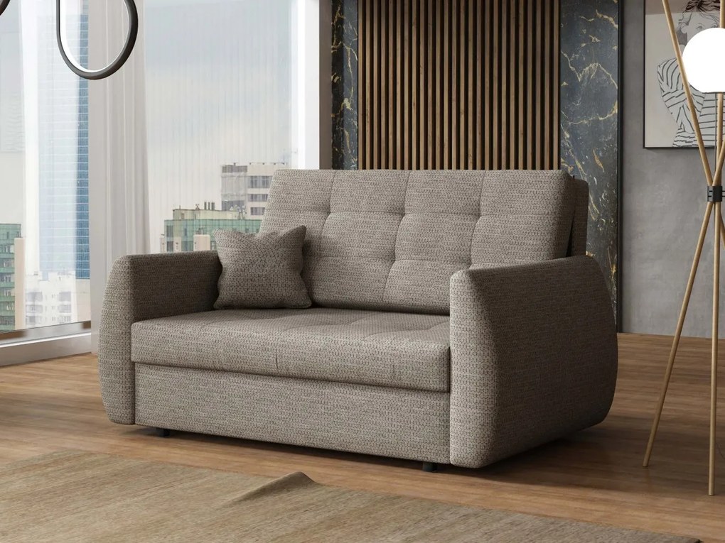 Canapea extensibilă Clovea Art II (maro deschis) (cu sp. depozitare). Promo -17%. 1105433