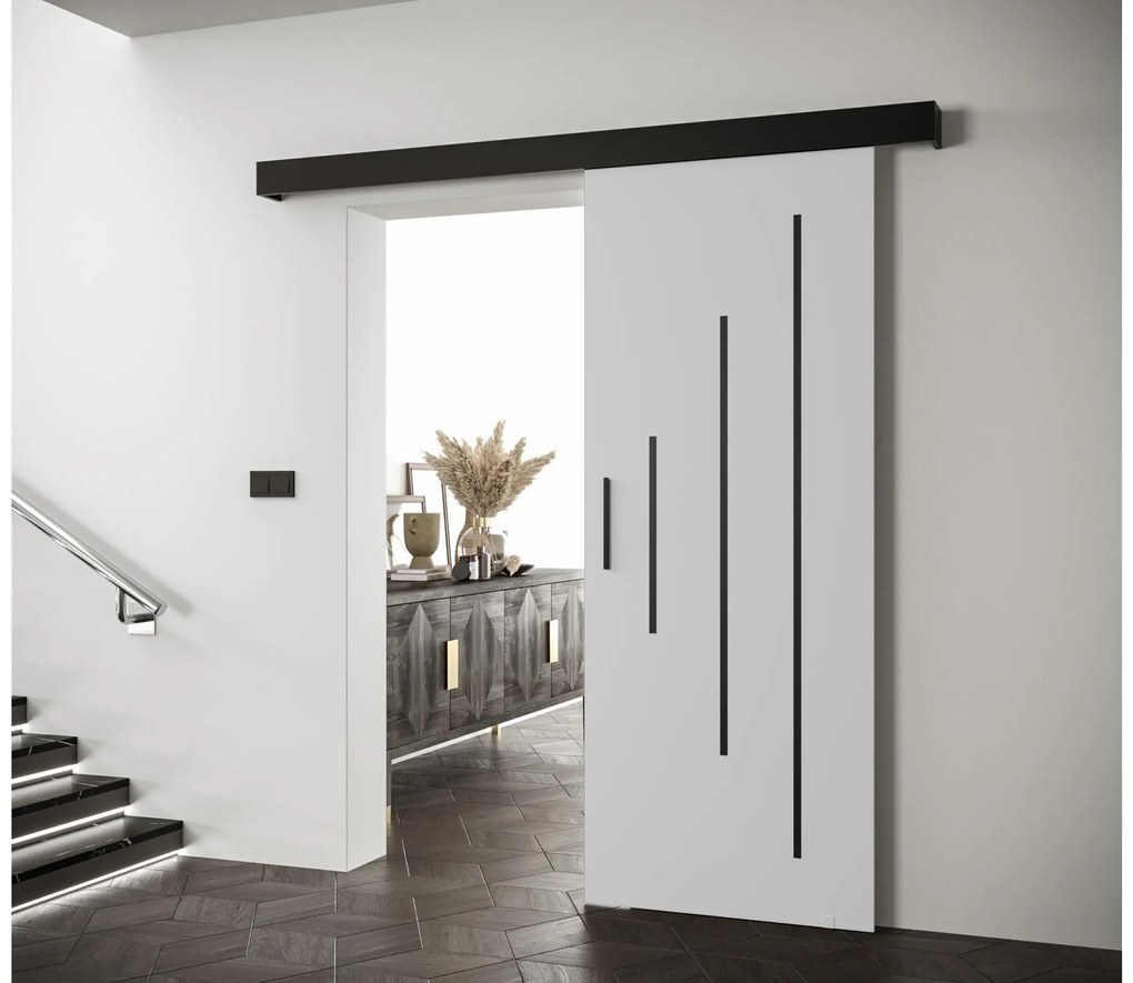 Uși culisante 70 cm Slavdro 3 (alb mat + negru mat). 1108765