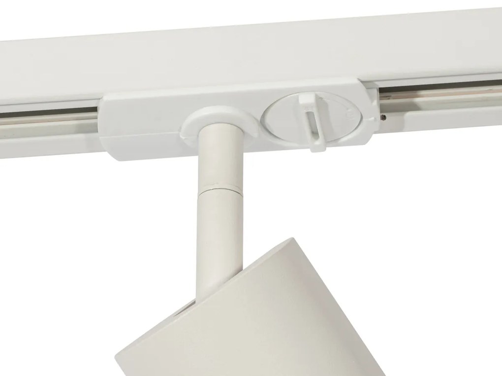 Spot modern cu inel alb pentru sistem de șină monofazat GU10 50mm - Iconic Jeana