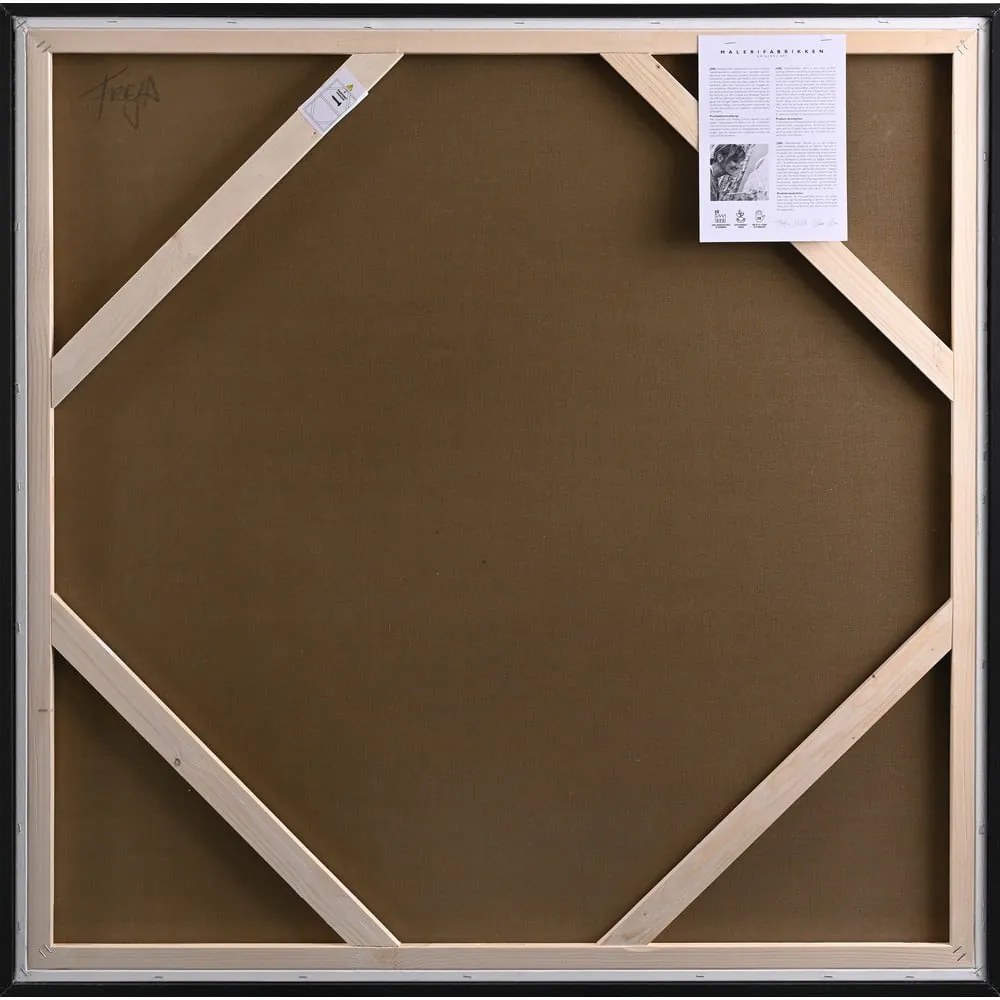 Tablou pictat manual 100x100 cm Spinning Around – Malerifabrikken