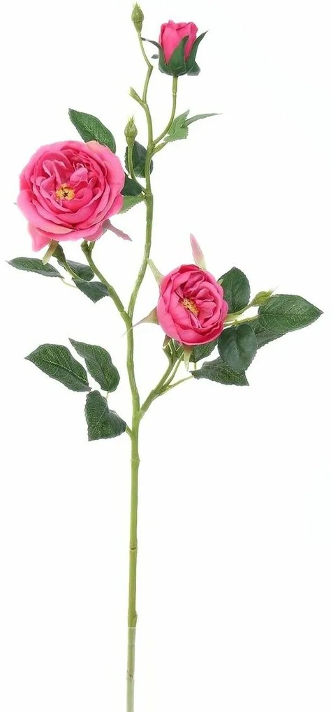Trandafir artificial englez roz, 69 cm