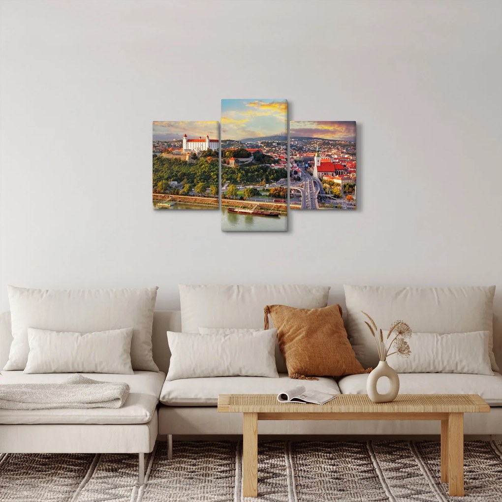 Tablou - Panorama bratislavei, Slovacia (90x60 cm)