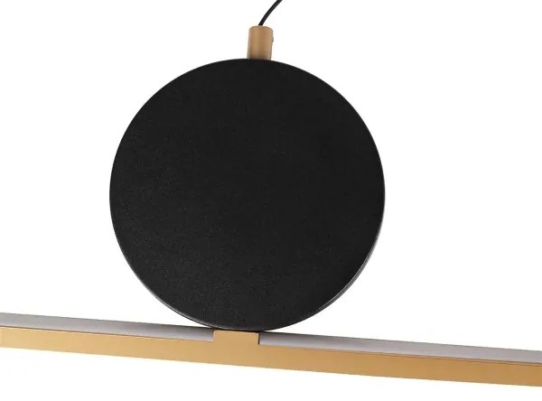 Candelabru LED suspendat cu cablu FLORENTYNA LED/48W/230V 4000K auriu/negru