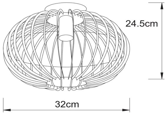 Lustră aplicată REDA 1xE27/40W/230V Lucide 78199/01/30