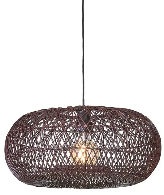 Lustra/Pendul Eco, Ratan, Arizona visiniu, S