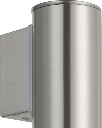 Eglo 33581 - Aplica de perete exterior LED RGBW RIGA, reglabilă, 1xGU10/5W/230V IP44, crom mat