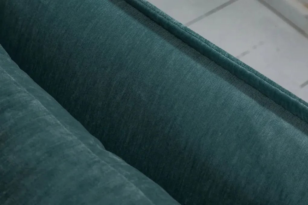 Canapea confortabila Heaven 200cm, catifea verde albastrui A-40163 VC