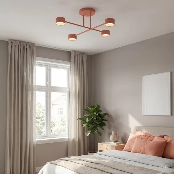 Lustru aplicat HALO 4xGX53/10W/230V roz