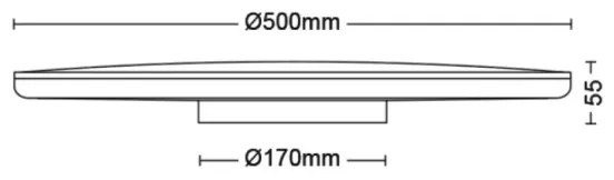 Plafonieră LED dimabilă OZZIET SCENE SWITCH LED/36W/230V 2700K Philips