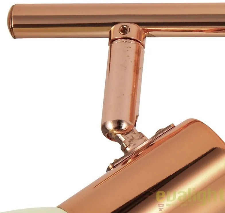 Lustra moderna cu 4 spoturi LED, finisaj cupru, L-76cm, GLOSSY 2 94739 EL