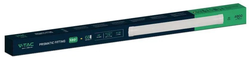 Corp de iluminat liniar cu LED 40W, 4800lm, V-TAC, 120cm, lumina rece(6500 K)