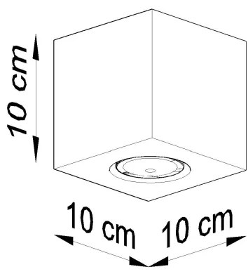 Plafonieră LED MURO 1xGU10/7W/230V beton Brilagi