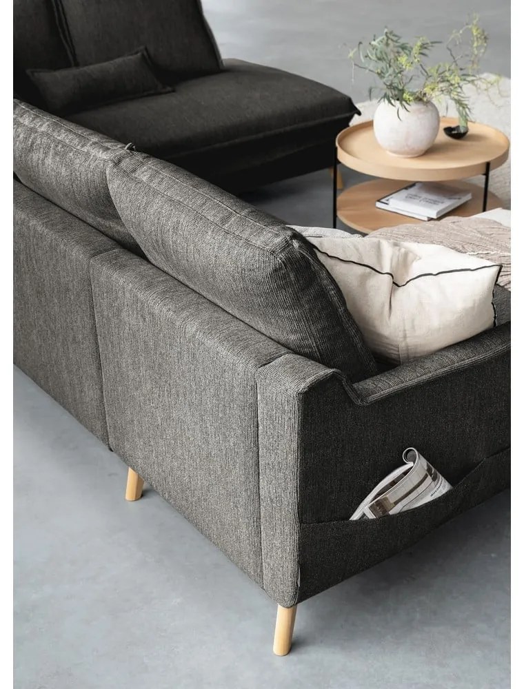 Colțar gri închis extensibil (cu colț pe partea dreaptă/în formă de "U") Charming Charlie – Miuform