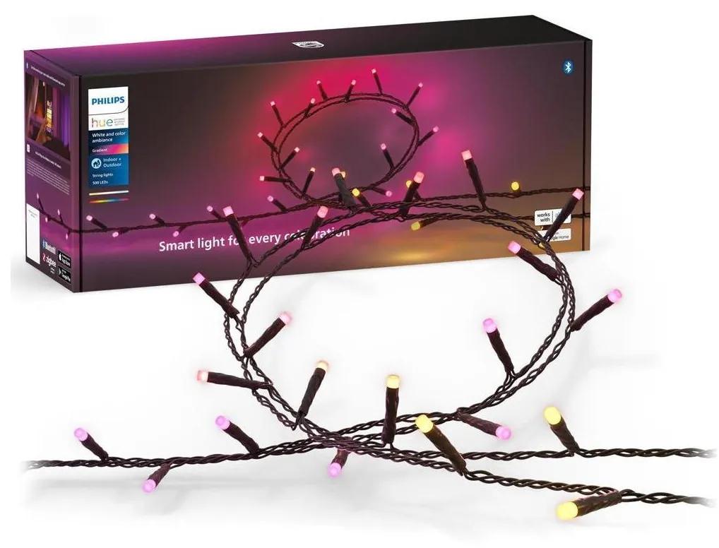 Instalație LED RGBW dimabilă de exterior de Crăciun HUE WACA 500xLED 44,4 m IP54
