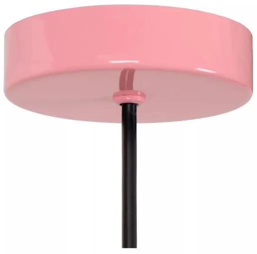 Lustră pe cablu Lucide 74417/01/66 MACARONS 1xE27/40W/230V d. 24,5 cm roz