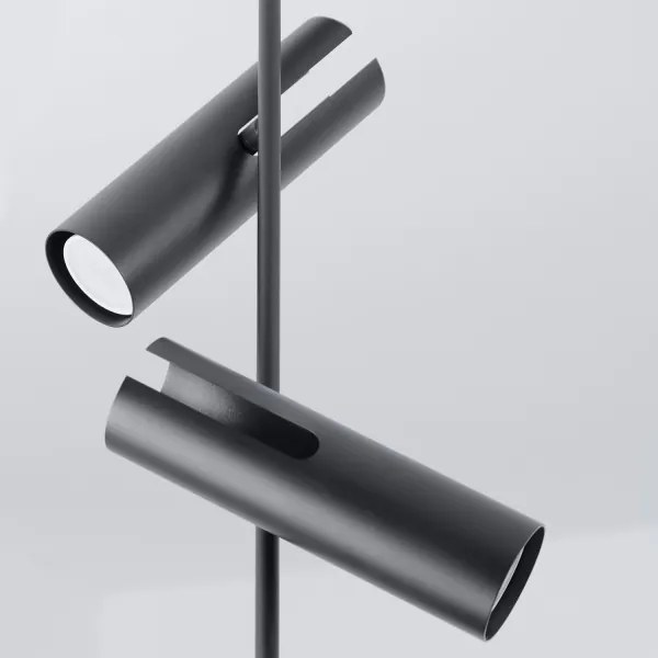 Brilagi - Lustră LED RGBW reglabilă pe tijă BRANCH 3xGU10/6,5W/230V neagră