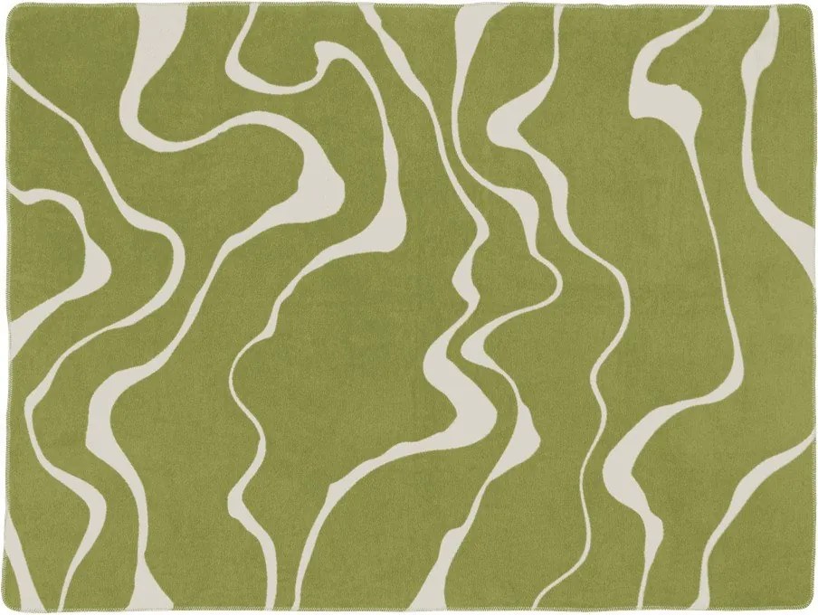 Pătură verde/crem 150x200 cm Felu – noo.ma