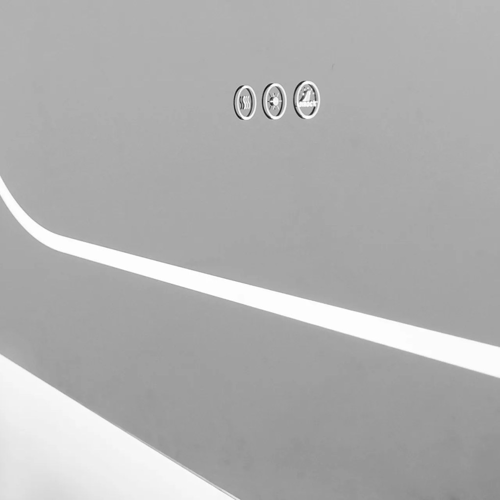 🪞 Oglindă LED cu Touch și Funcție Dezaburire, 3 Tipuri de Lumină – 120x70 cm, Model J194-12070 Smack