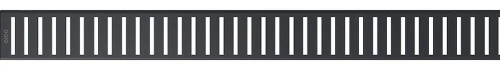 Grilaj pentru jgheaburi liniare 145 cm, negru mat 1450 mm