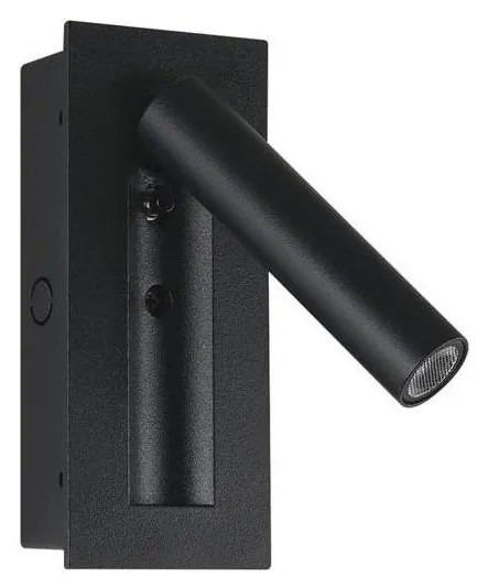 Aplică spot de perete LED/2W/230V 3000K, neagră