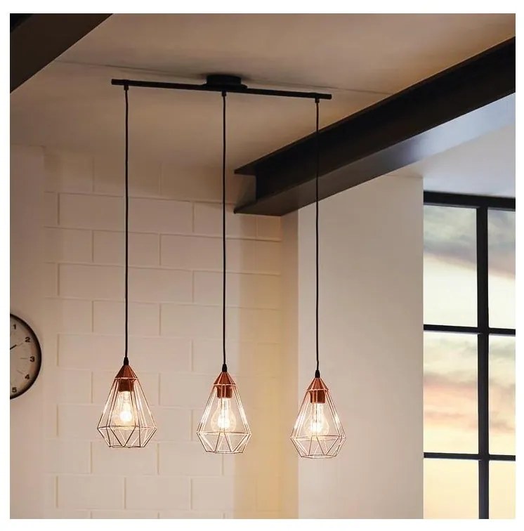 Lustră Eglo 94195 TARBES 3xE27/60W/230V