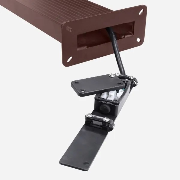 Brilagi - Lampă LED de exterior cu senzor RIANO LED/8W/230V maro IP65 80 cm