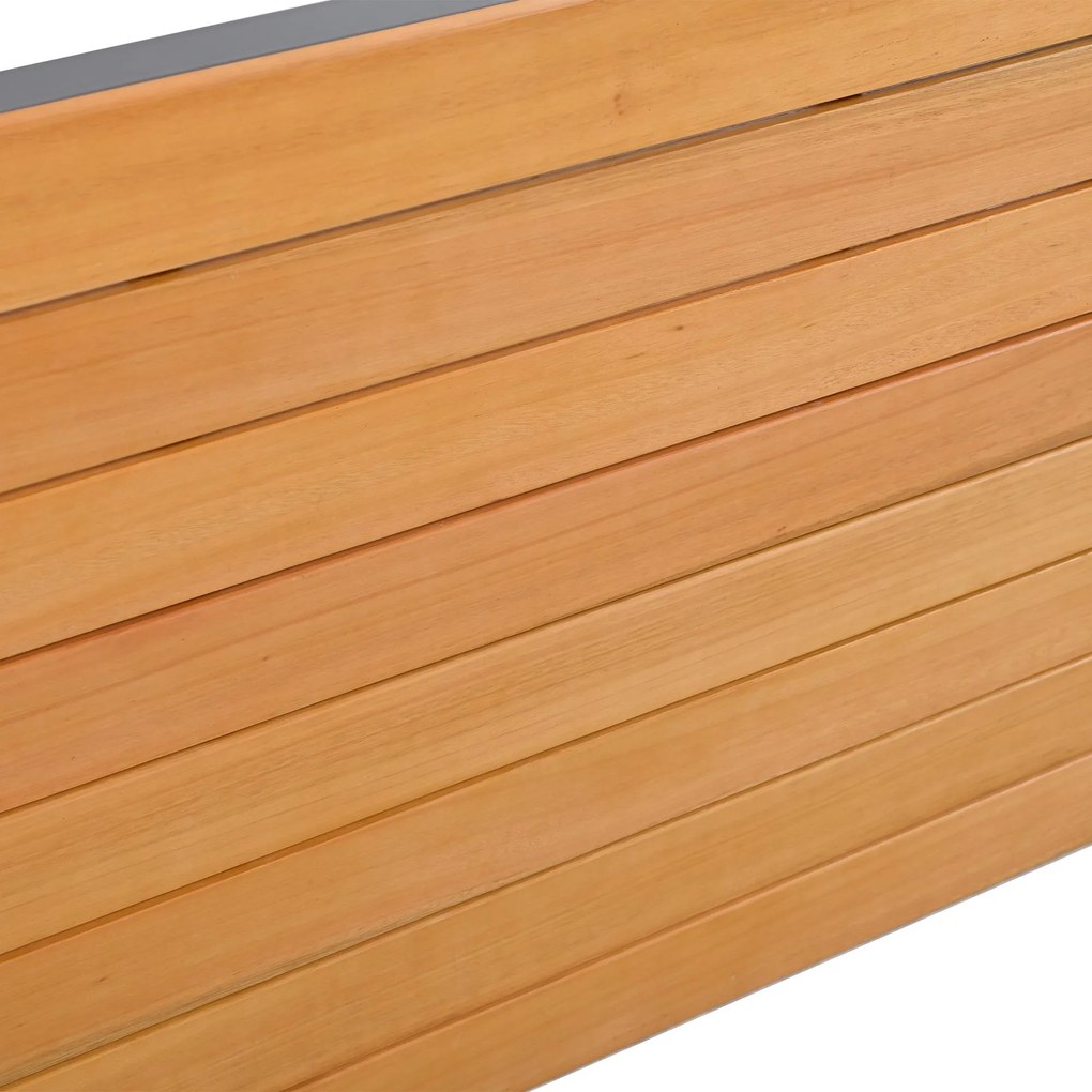 Set mobilier de grădină 3 piese, Gri | Aosom Romania