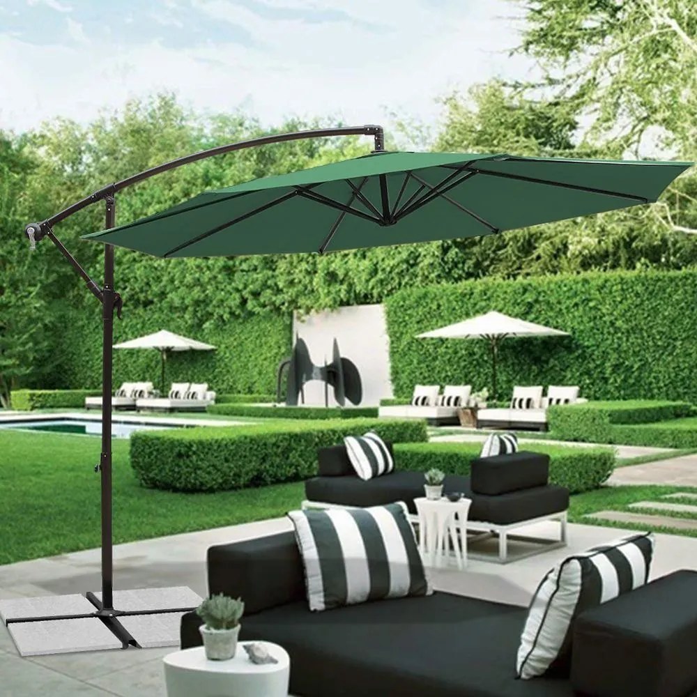 Umbrelă reglabilă AVENBERG SUNNY 300, diametru 3M, verde închis