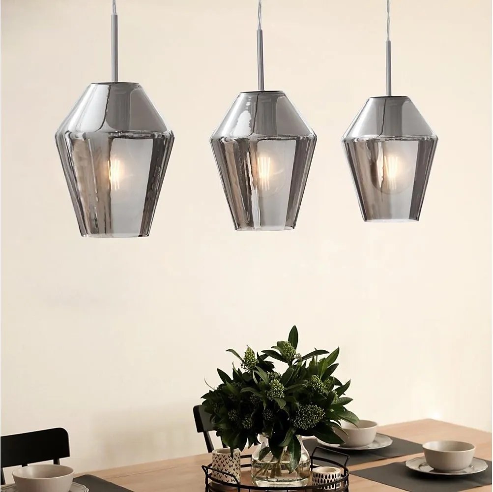Eglo 96774 - Lustră suspendată pe cablu MURMILLO 3xE27/28W/230V