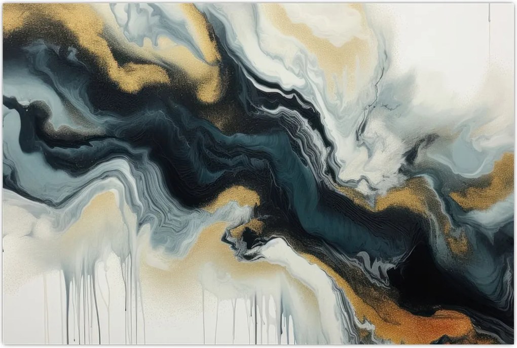 Tablou - Desen marmorat (90x60 cm)