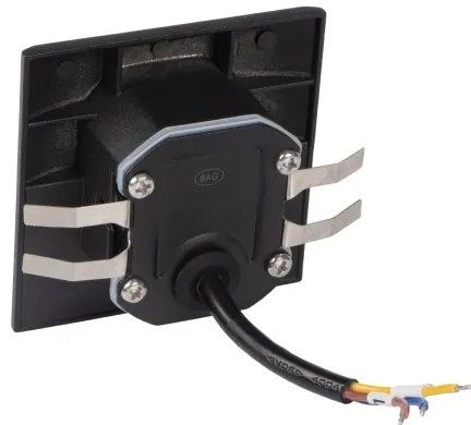 Kanlux 39142 - Aplică LED pentru trepte EXIN cu senzor, 2,5W/230V, 4000K, IP65, negru pătrat