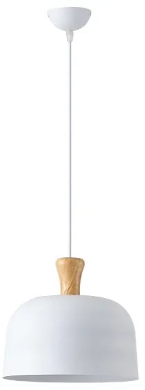 Lustră pe cablu 1xE27/15W/230V alb pr. 27 cm