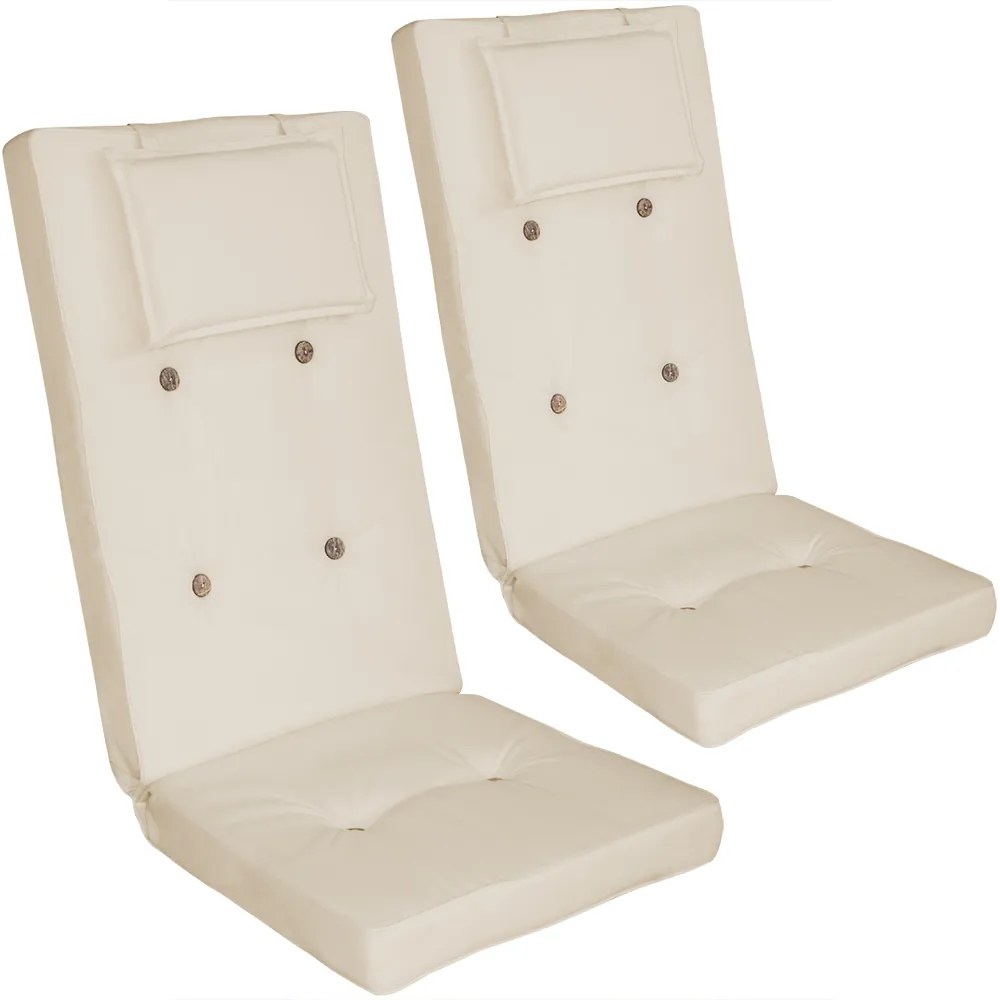 Deuba Set 2 perne - crema