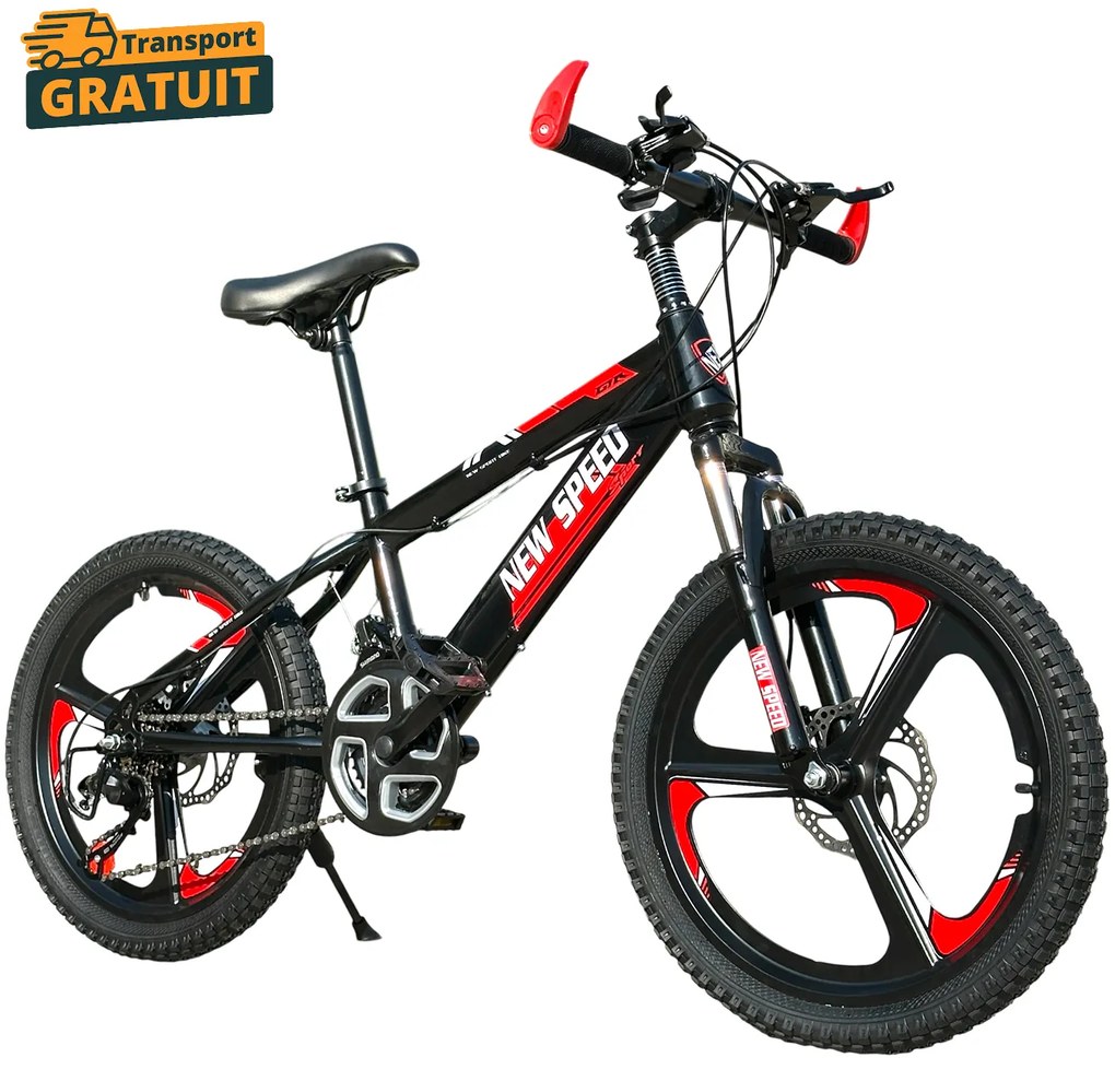 Bicicleta pentru Copii New Speed 20 inch, 21 Viteze, Frane pe Disc, Roti Magneziu, NS08
