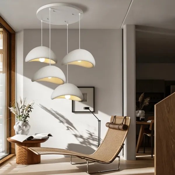 BRILAGI - Candelabru pe cablu WABI SABI 4xE27/60W/230V alb