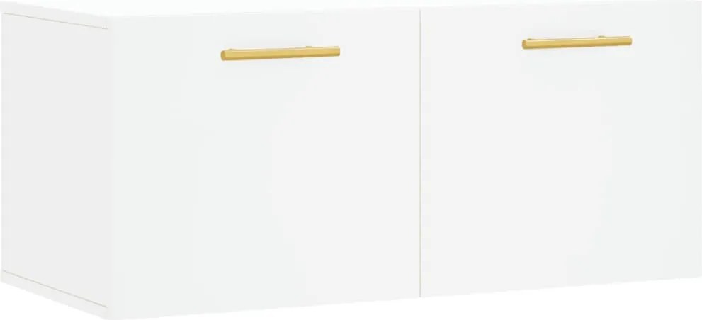 vidaXL Dulap de perete, alb, 80x36,5x35 cm, lemn compozit