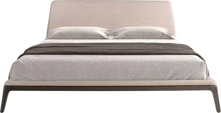 Pat dublu tapitat design LUX Grey 180x200cm