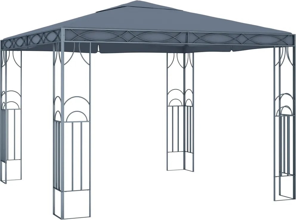 vidaXL Pavilion, antracit, 300 x 300 cm