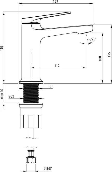 Ivo Baterie pentru chiuvetă Finisaj: Crom BLI_020M