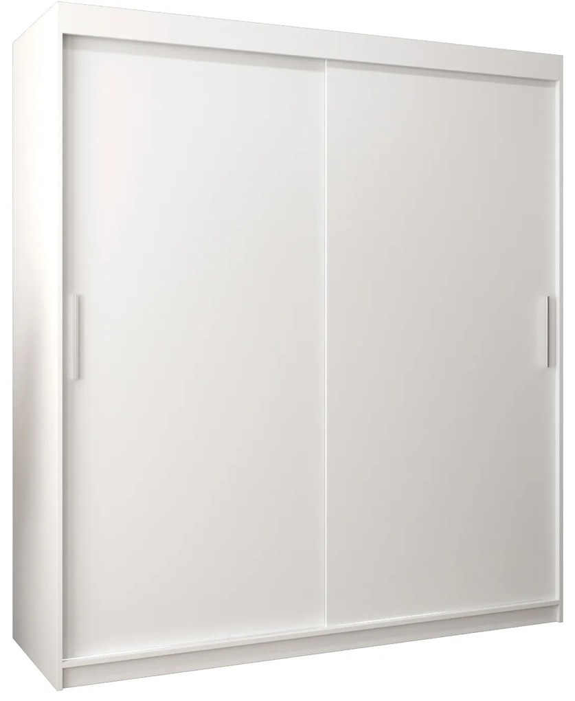 Dulap de haine 180 cm Toki (alb mat + alb mat). 1064831