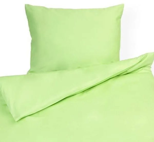 Goldea lenjerie de pat din damask - model 394 - verde 140 x 200 și 70 x 90 cm