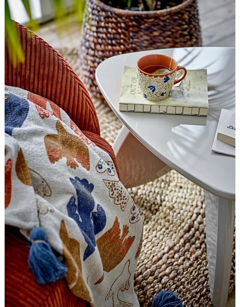 Pătură maro din bumbac reciclat 130x160 cm Anniversary – Bloomingville