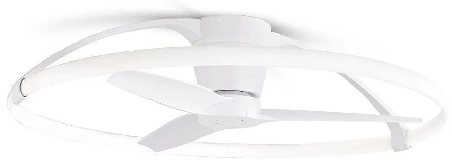 Lustra LED Smart cu Ventilator si telecomanda NEPAL alb