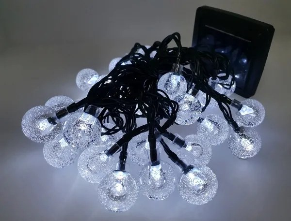 Lanț LED solar de exterior 30xLED/1,2V 6,5 m IP44