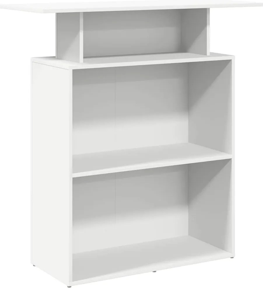 vidaXL Birou de recepție, alb, 100x40x104 cm, lemn stratificat