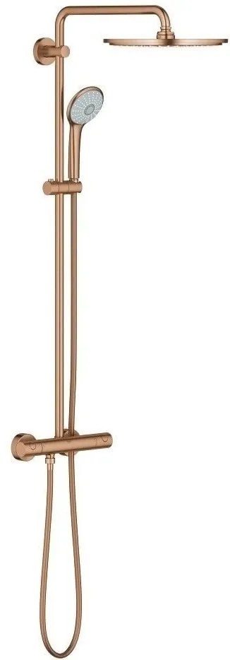 Coloana dus cu baterie si termostat Grohe Euphoria 310, cupru mat