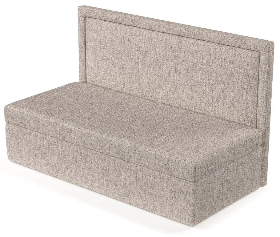 Pat maro deschis tapițat 90x200 cm Scala – Maison de Rêve