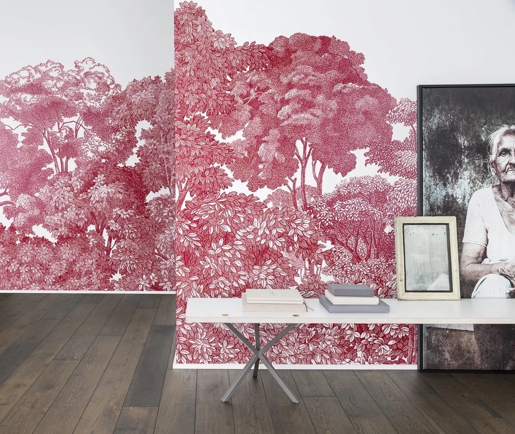 Tapet Bellewood, Crimson Toile, Rebel Walls